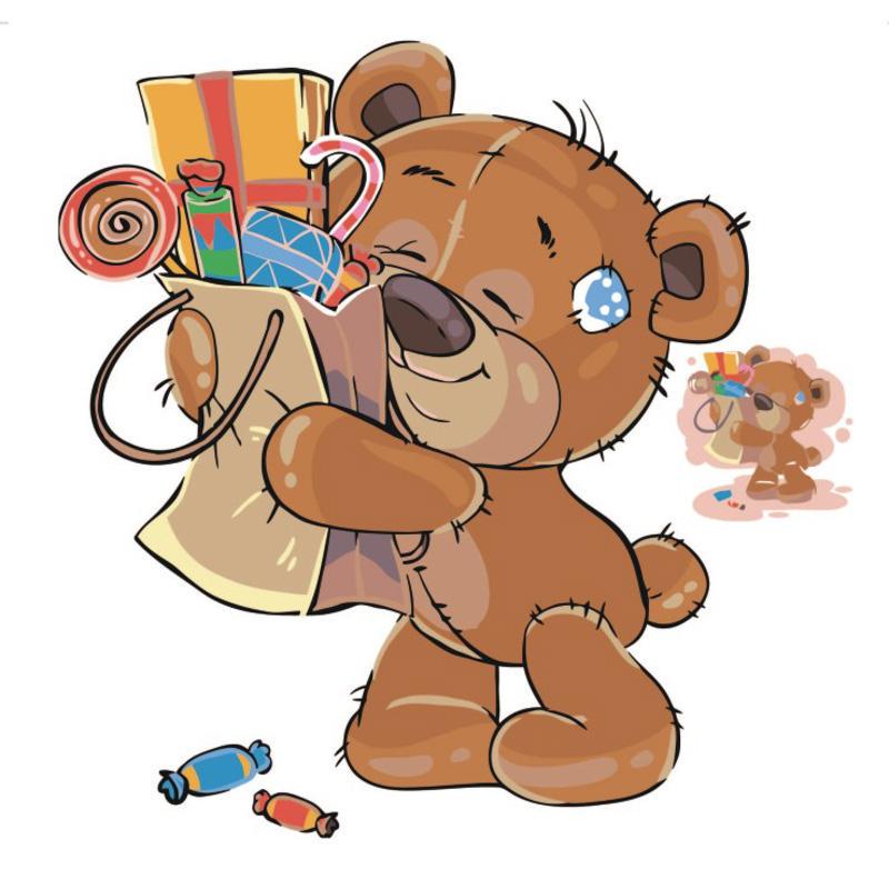 Картина по номерам Strateg Любитель сладостей 30x30 см (ES030)