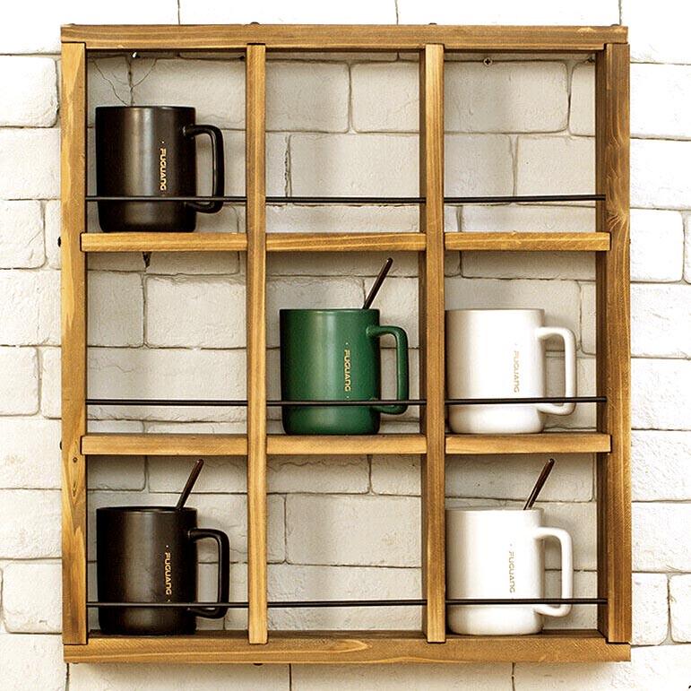 Полка для кружек из дерева Джандари Сиена (СДК-005605)