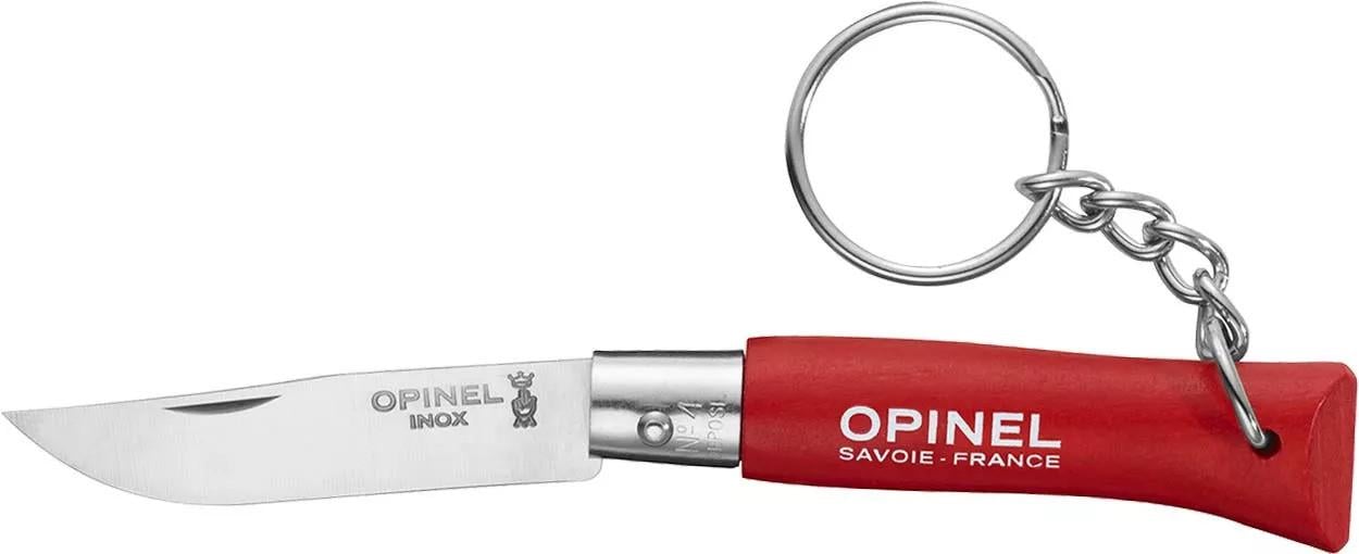 Нож-брелок складной Viroblock Opinel No4 из нержавеющей стали 50 мм 57-58 HRC 002055 Красный (12C27)