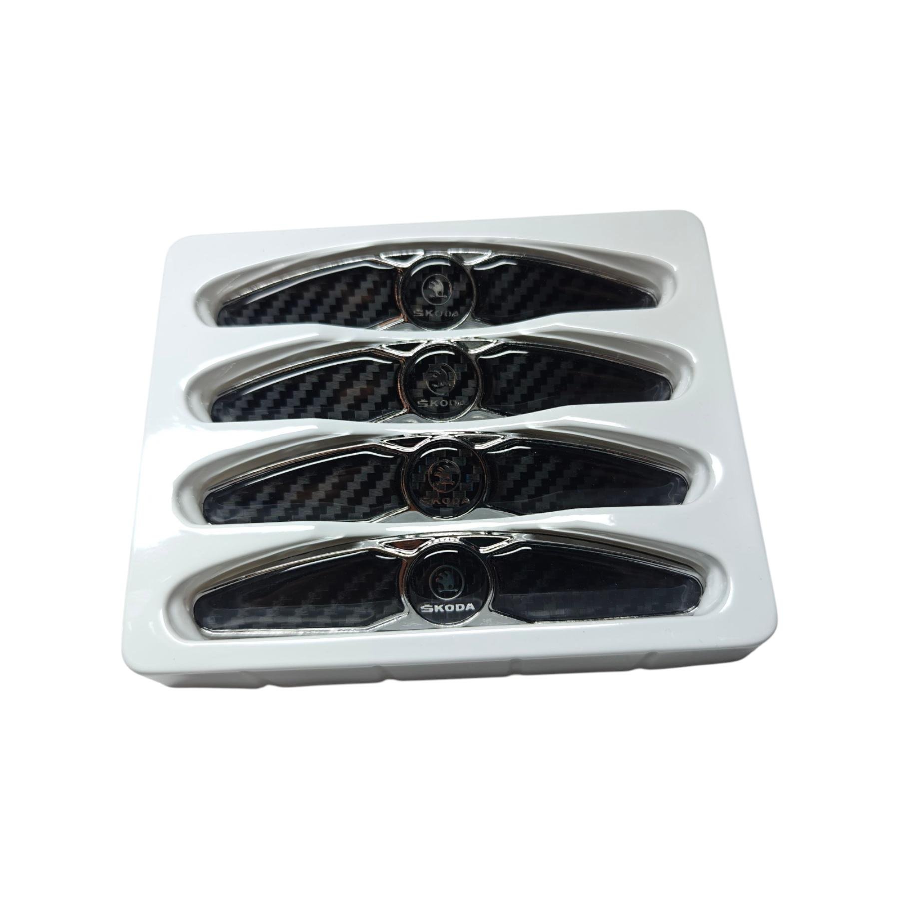 Полосы двери противоударные Skoda металлические Черный (2402331374)