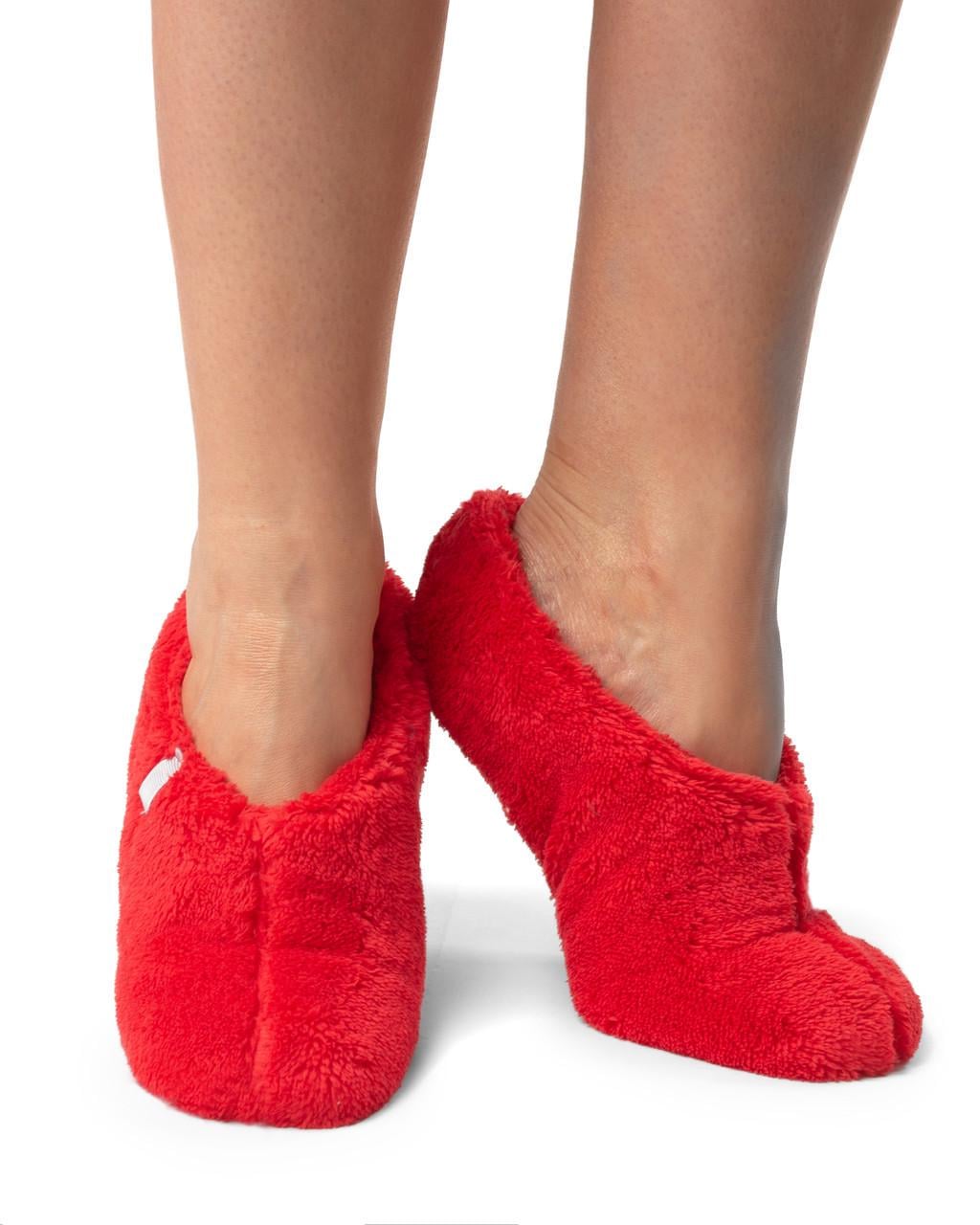 Тапочки-балетки домашние махровые р. 34-35 Красный