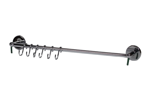 Вешалка для полотенец Aqua-World 6 крючков подвижных L-500