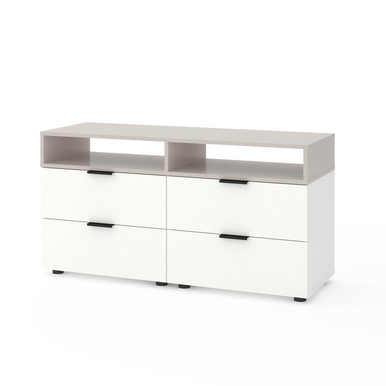 Тумба под ТВ Metkas Home A020 ЛДСП 1200x420x625 мм Белый Снег/Кашемир