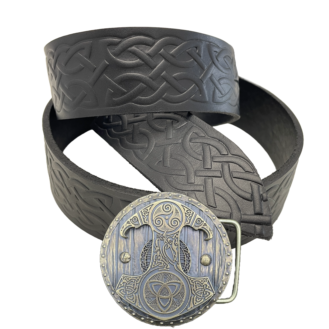 Ремень тиснение с пряжкой Gorillas BBQ Accessories Молот Тора латунь (bb63)