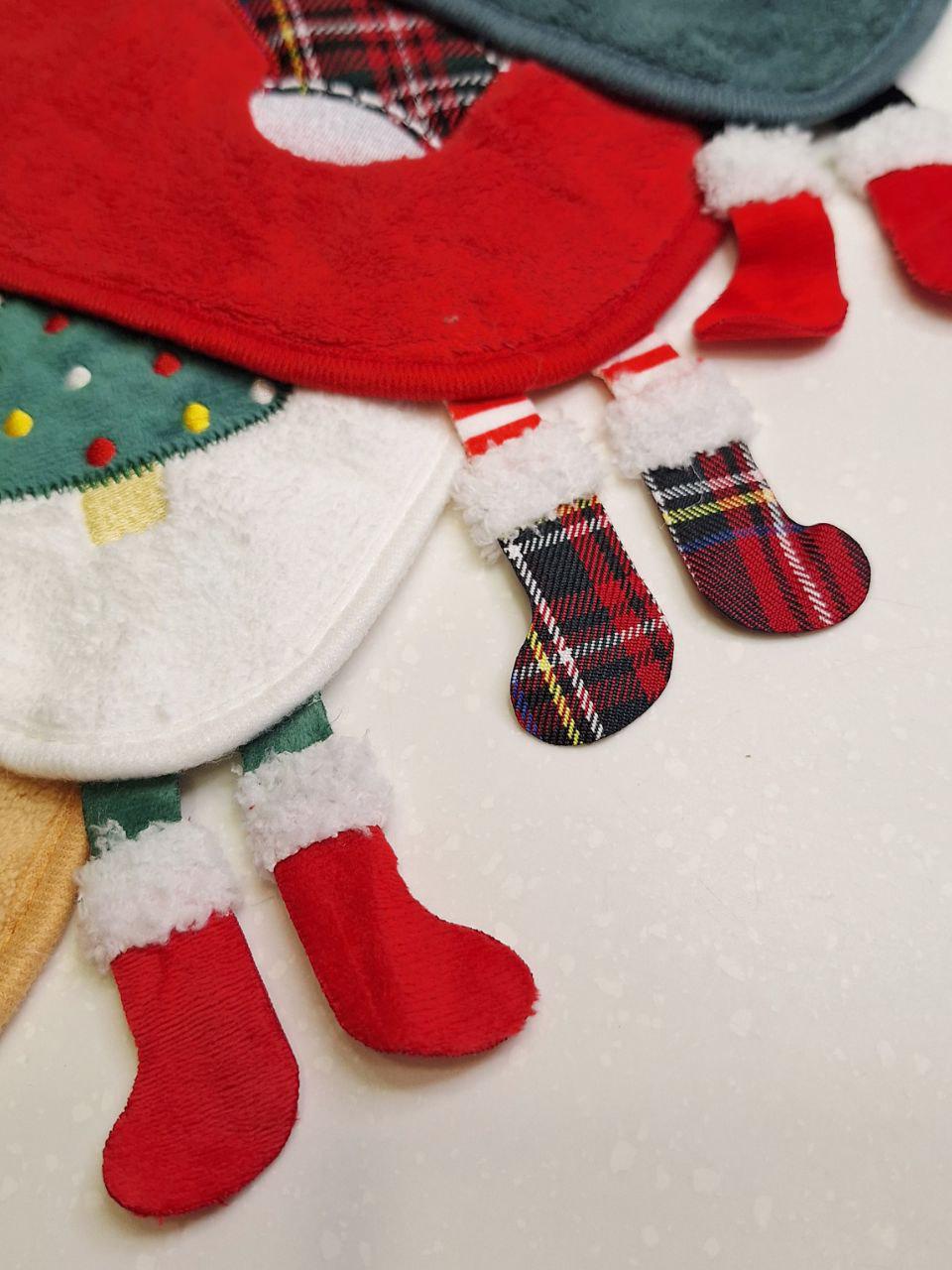 Набір новорічних кухонних серветок Colorful Home 4 шт. з петелькою з мікрофібри 30х30 см (1609) - фото 6 Набір новорічних кухонних серветок Colorful Home 4 шт. з петелькою з мікрофібри 30х30 см (1609) - фото 6