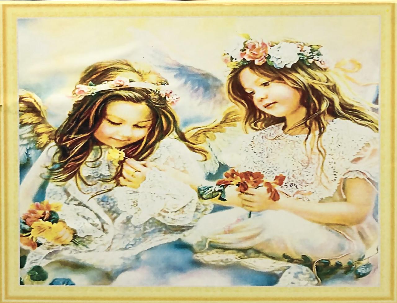 Набор алмазной вышивки на подрамнике Ангелочки 50x40 см (АЛП-324)