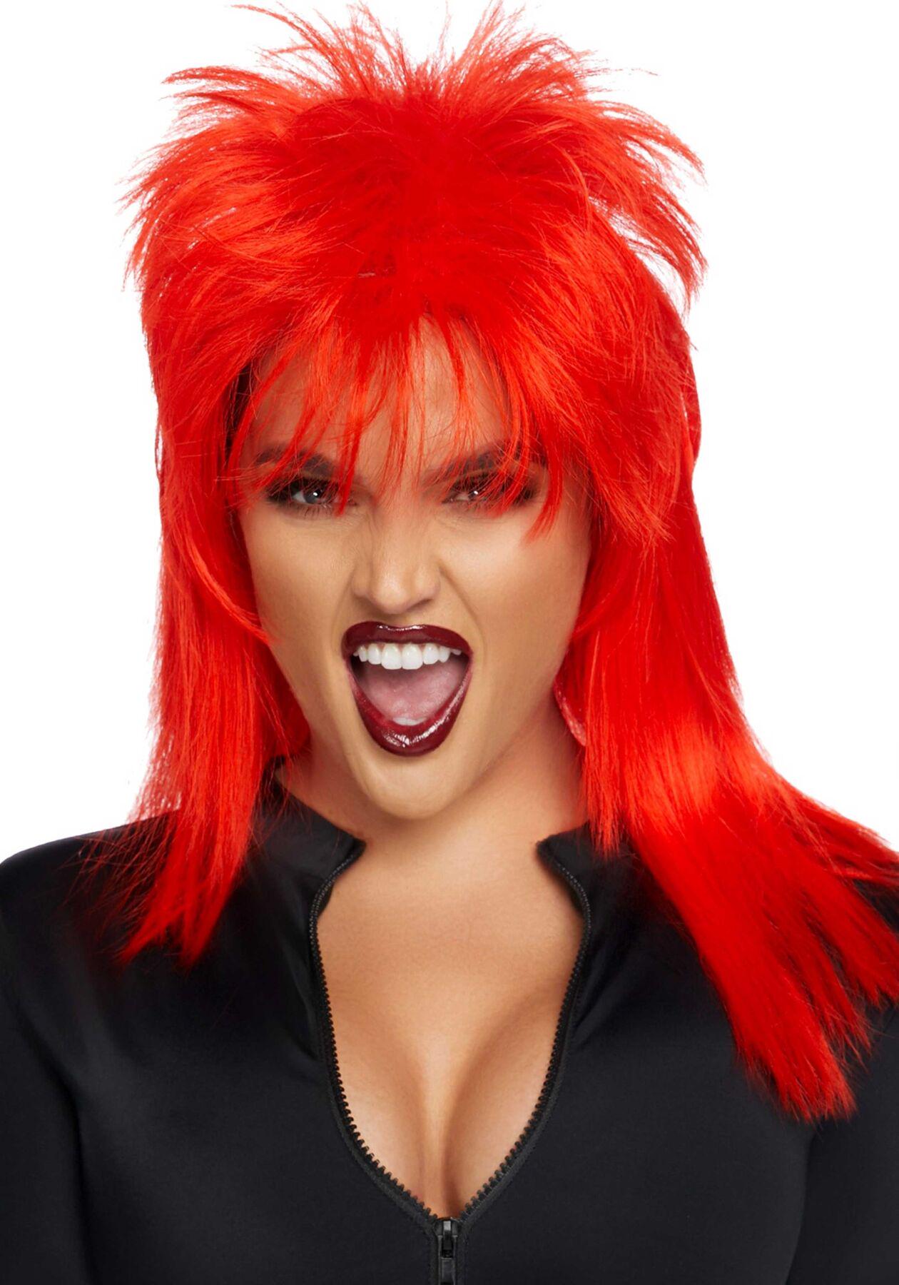 Перука рок-зірки уніселі Leg Avenue rockstar wig 53 см Red (SO7939)