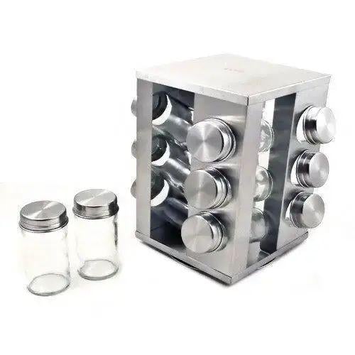 Набор контейнеров для специй Unique 12 емкостей герметичные 150 мл 9х6 см (opt-75905) - фото 3 Набор контейнеров для специй Unique 12 емкостей герметичные 150 мл 9х6 см (opt-75905) - фото 3