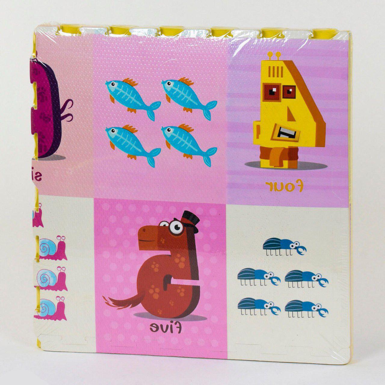 Розвиваючий килимок-пазл з масажним ефектом для дітей (36624)