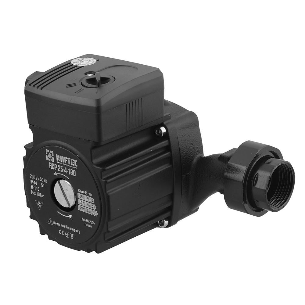 Циркуляционный насос Raftec RCP 25-40/180 45 Вт H 4 м Q 45 л/мин механический (SW-108248)