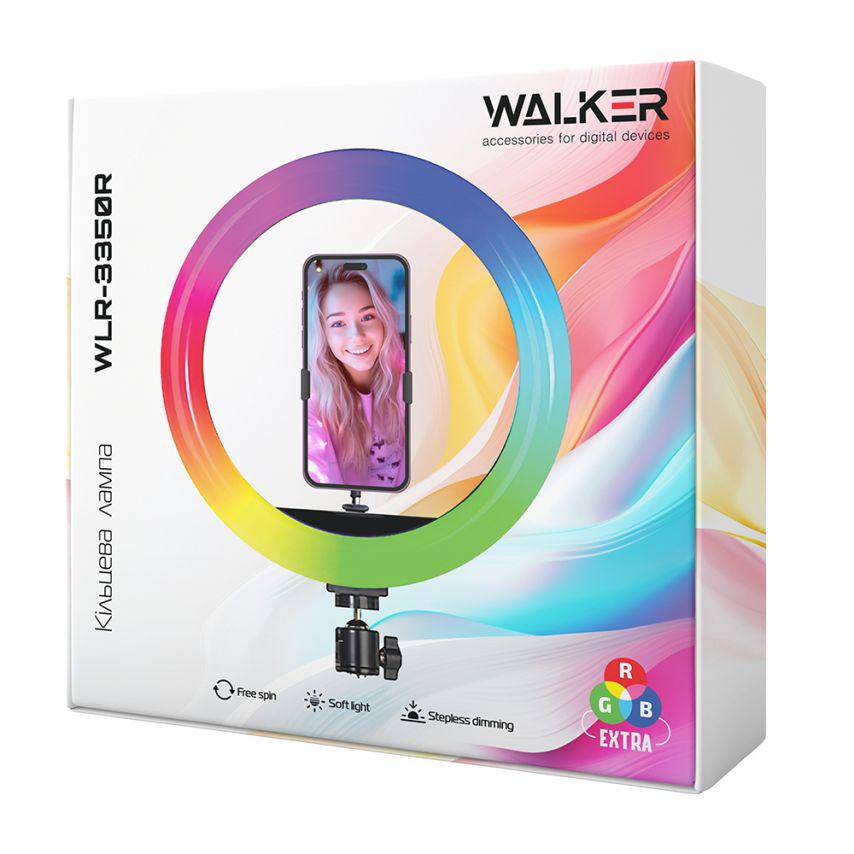 Кольцевая лампа Walker RGB 33 см 184 диода (WLR-3350R) - фото 4 Кольцевая лампа Walker RGB 33 см 184 диода (WLR-3350R) - фото 4
