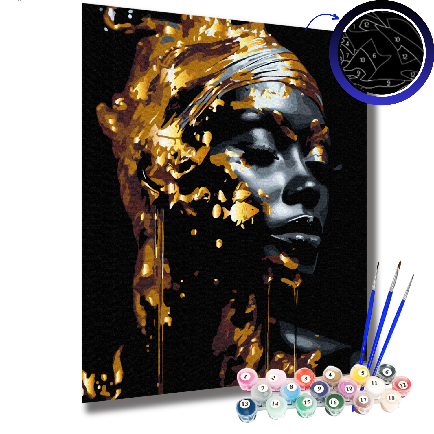 Картина по номерам Brushme Королева сумерок 40x50 см (BSB0004) - фото 2 Картина по номерам Brushme Королева сумерок 40x50 см (BSB0004) - фото 2