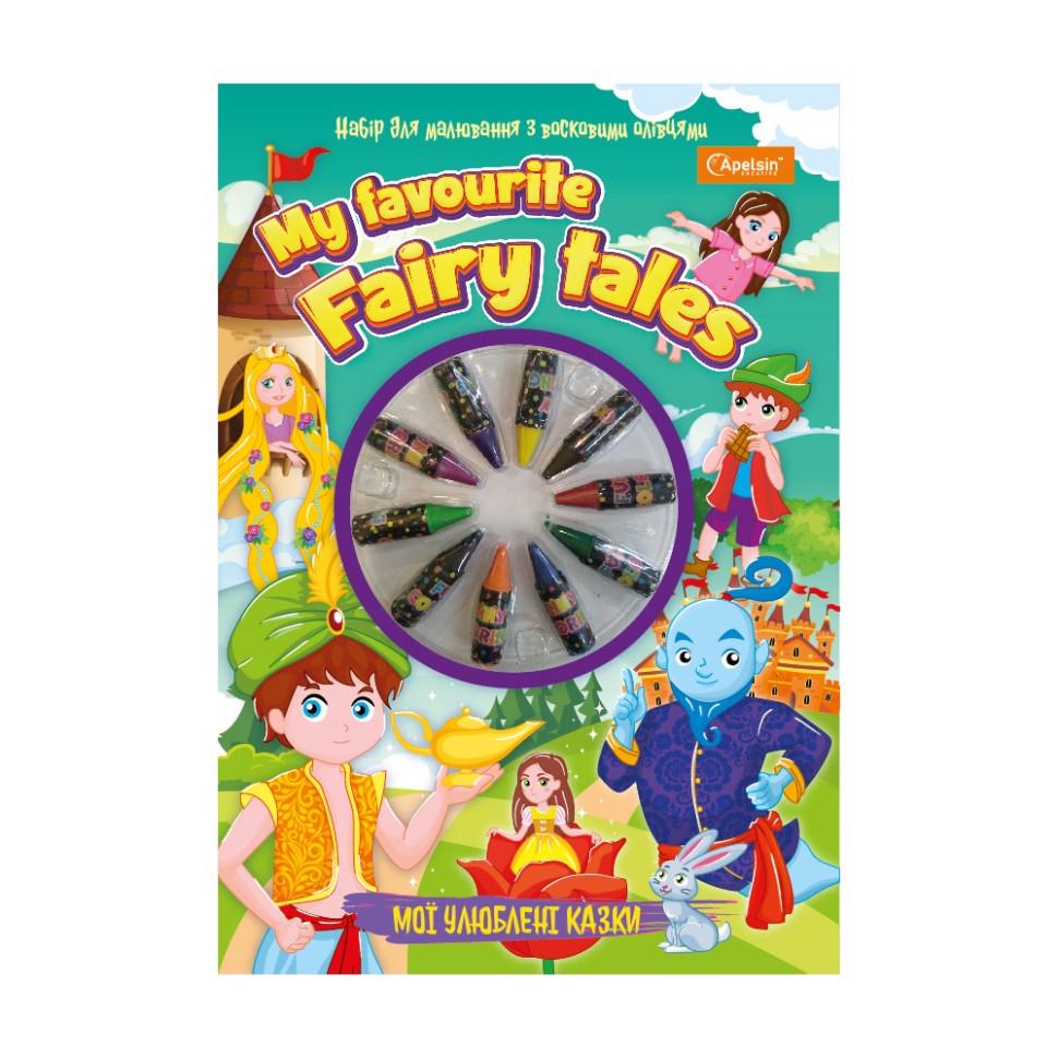 Набір для малювання з восковими олівцями НТ-06 Мої улюблені казки (RLT35340s46751)