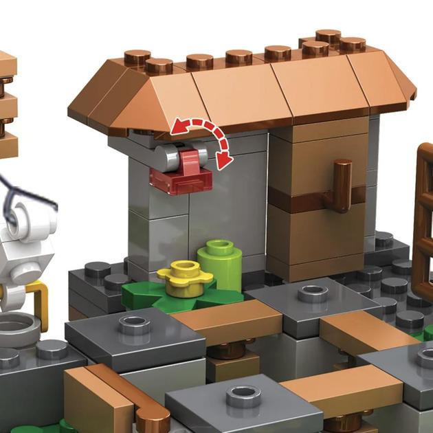 Конструктор Майнкрафт My World Битва за сокровища Поселок с домом на дереве и мобами 425 дет. - фото 8