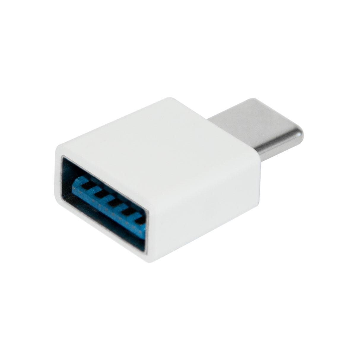 Переходник OTG с USB на Type C Белый (1008449-White)