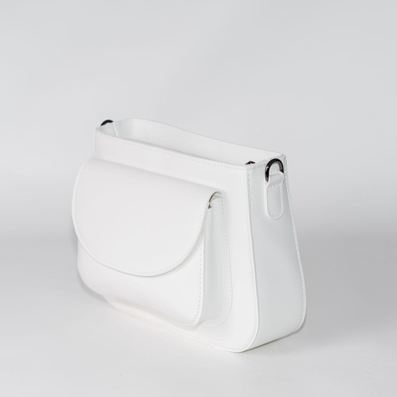 Сумка жіноча крос-боді XENIA № 41-24 з еко-шкіри Білий - фото 2