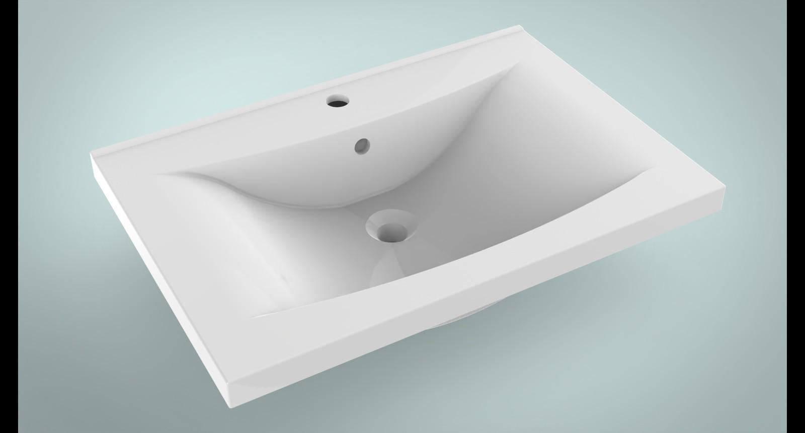 Умывальник Аmidicon lIZA 70х48 см Белый (27983423) - фото 6 Умывальник Аmidicon lIZA 70х48 см Белый (27983423) - фото 6