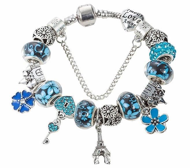 Жіночий браслет Primo Paris в стилі Pandora Blue (555497705)