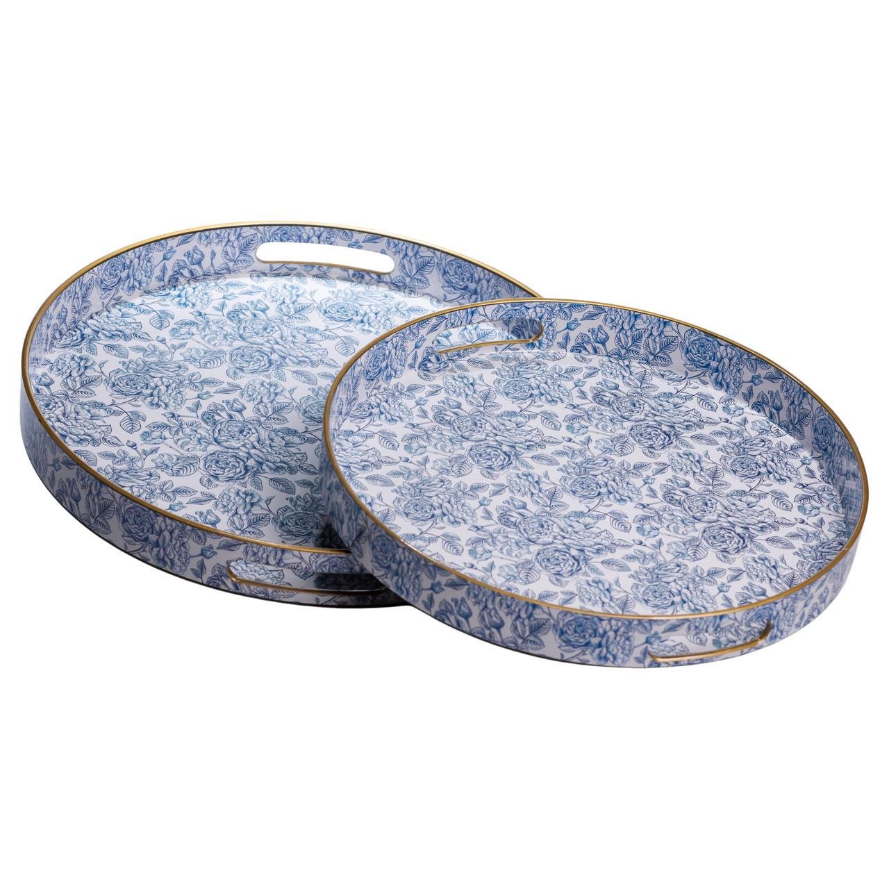 Набір круглих підносів для подачі їжі 2 шт. Ø 32,5/37 см (HP-HK-17)