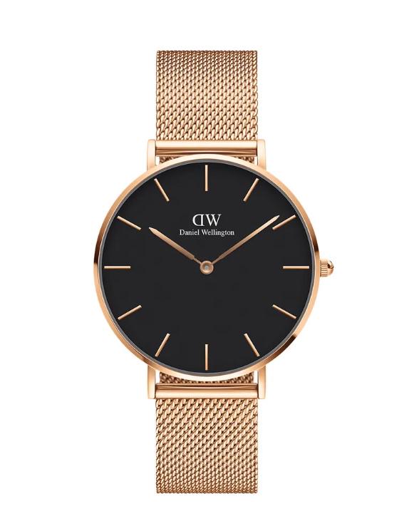 Часы кварцевые Daniel Wellington DW00100303 Petite 36 Melrose RG Black