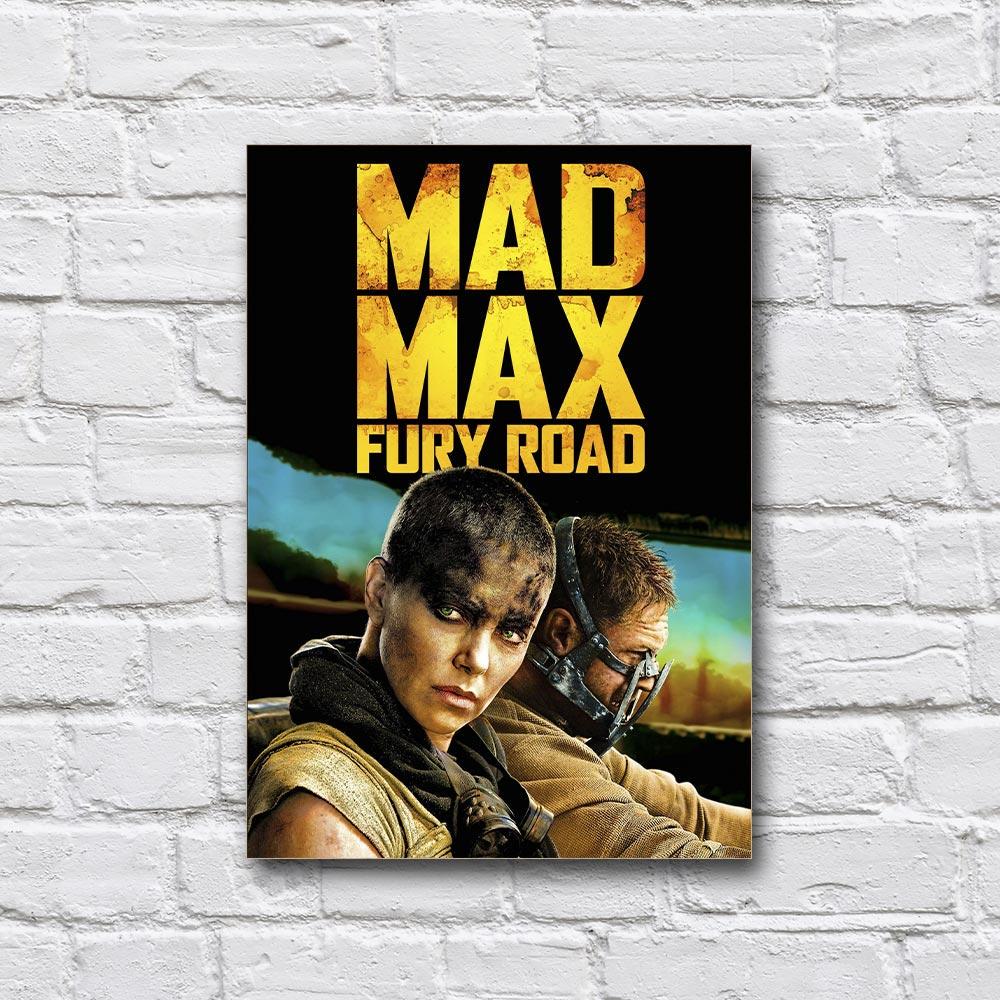 Постер деревянный фильм «Безумный Макс: Дорога гнева» 210х297 мм (21265109)