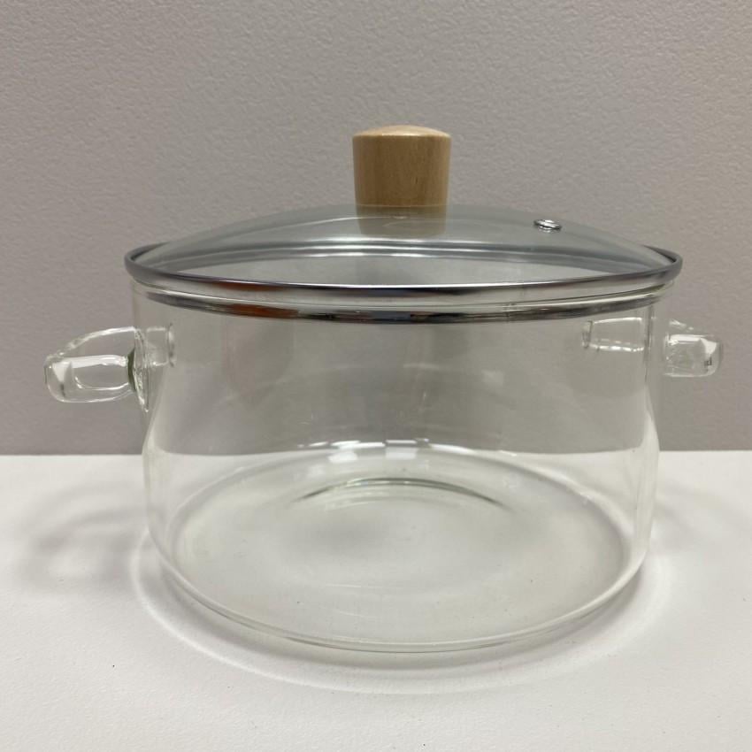 Кастрюля с крышкой A-Plus 1056 стеклянная 3,2 л 20 см (2187140665) - фото 2