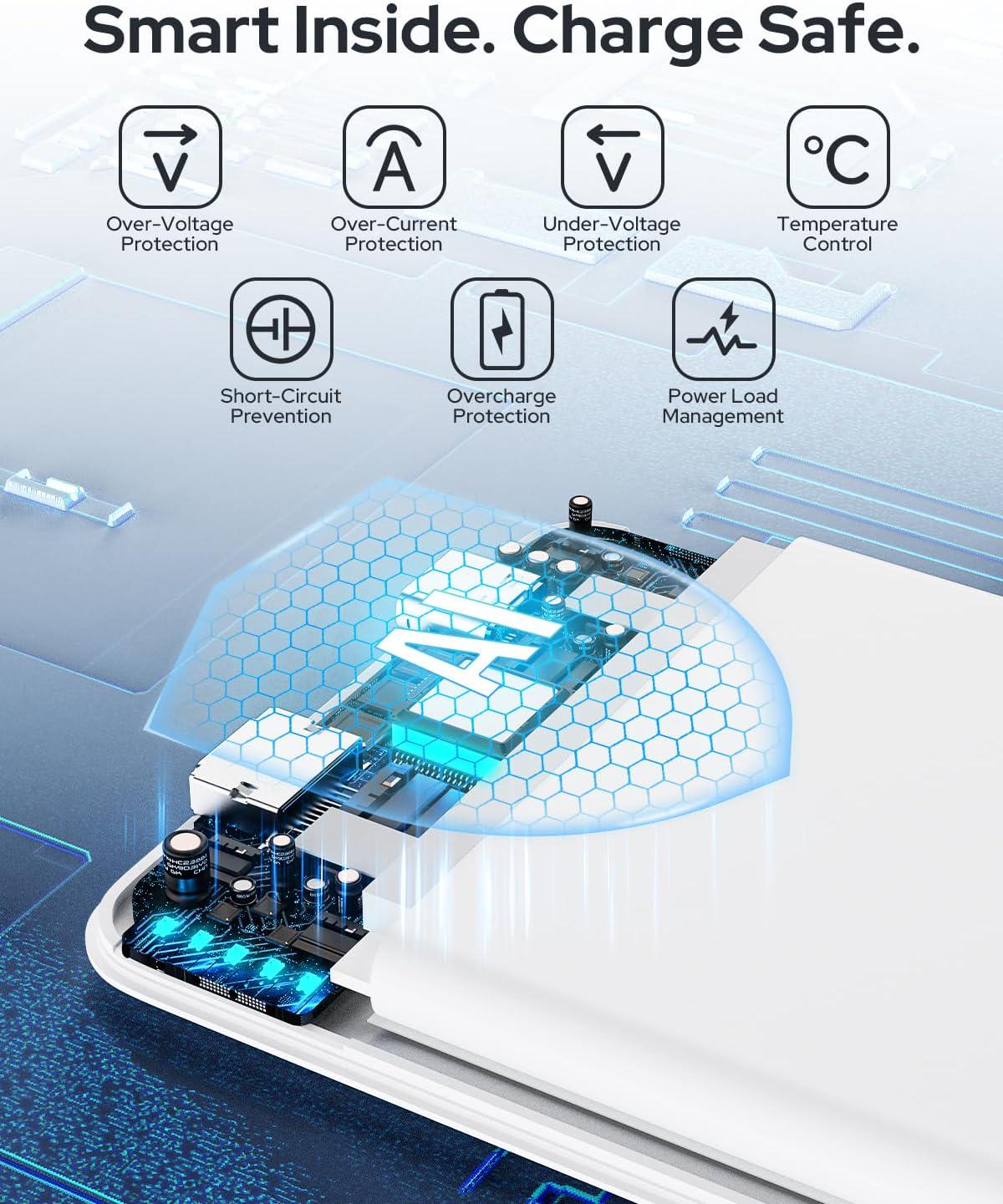 Повербанк магнитный MagSafe 5000 mAh для iPhone Air/17/16/15/14/13/12 White - фото 6