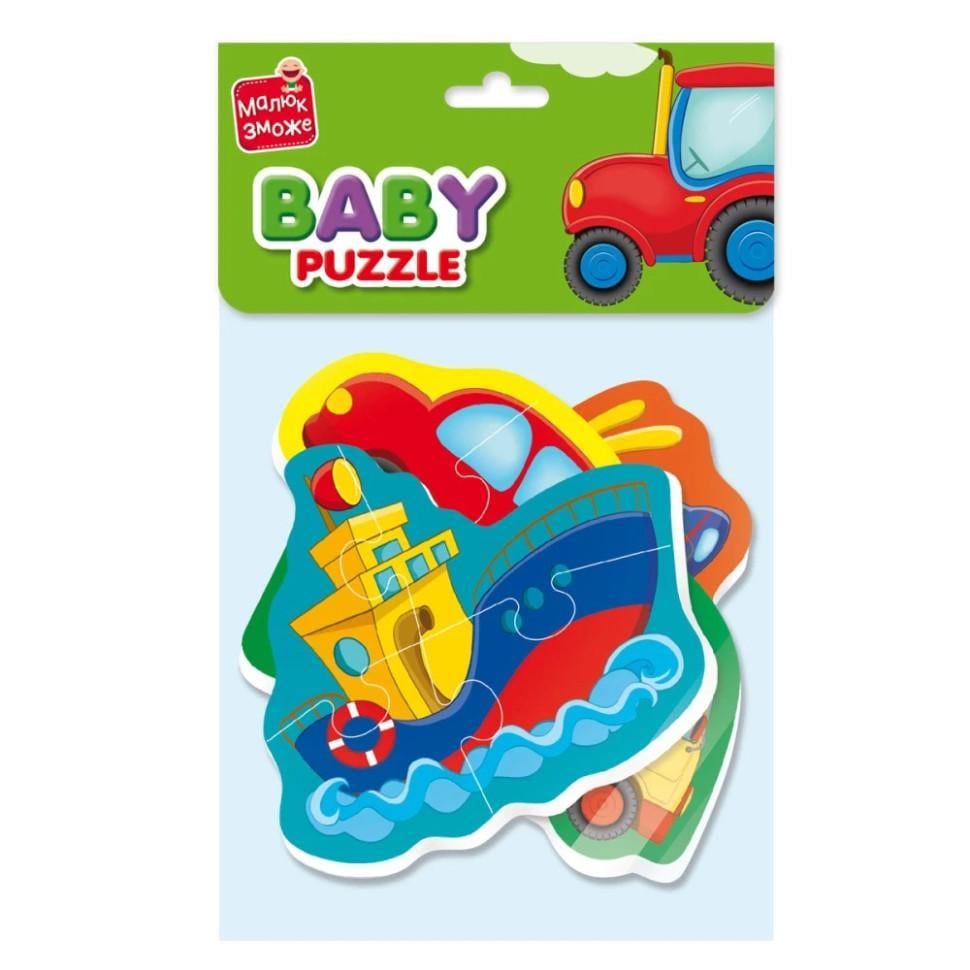 Пазлы детские Vladi toys Baby puzzle Транспорт Цветной (IP-177-P-1271)