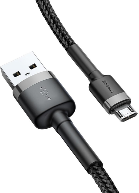 Кабель BASEUS Cafule Micro USB 2.4A 1 м - фото 2