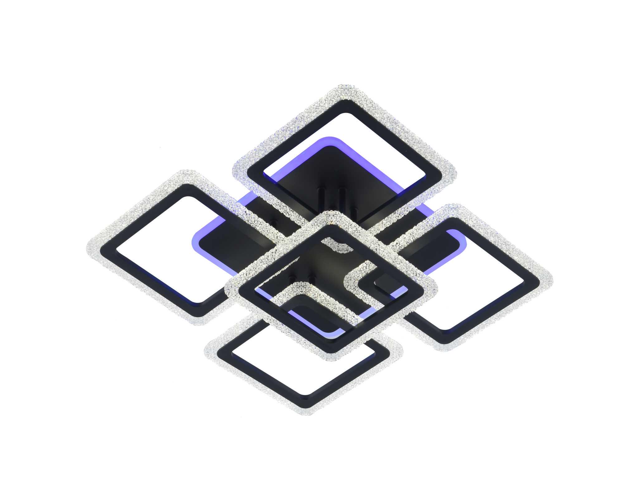 Люстра светодиодная акриловая Valeso V 3202-4 1C BK с пультом