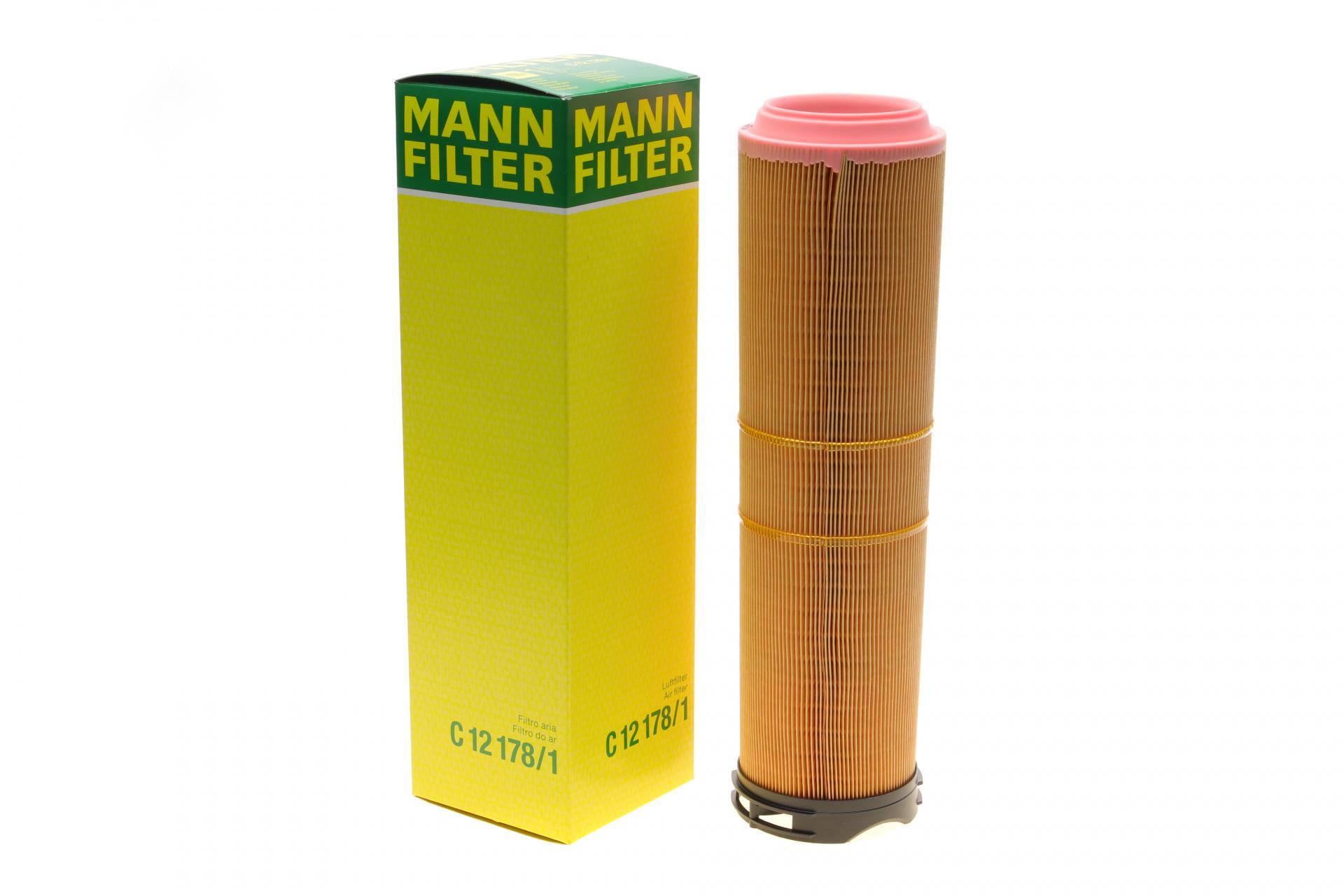 Фильтр воздушный Mann-Filter для MB E-class W211 2,2CDI/2,7CDI/3,2CDI OM646-648 02-09/S-class W220 3,2CDI 02-02 (C 12 178/1)