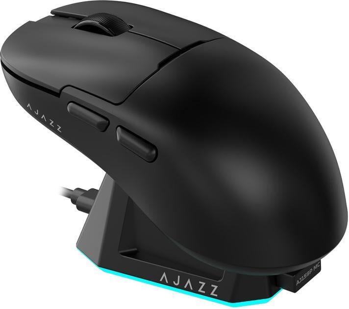 Мышь беспроводная Ajazz Aj159P MC PixArt PAW3311 с RGB док-станцией Black