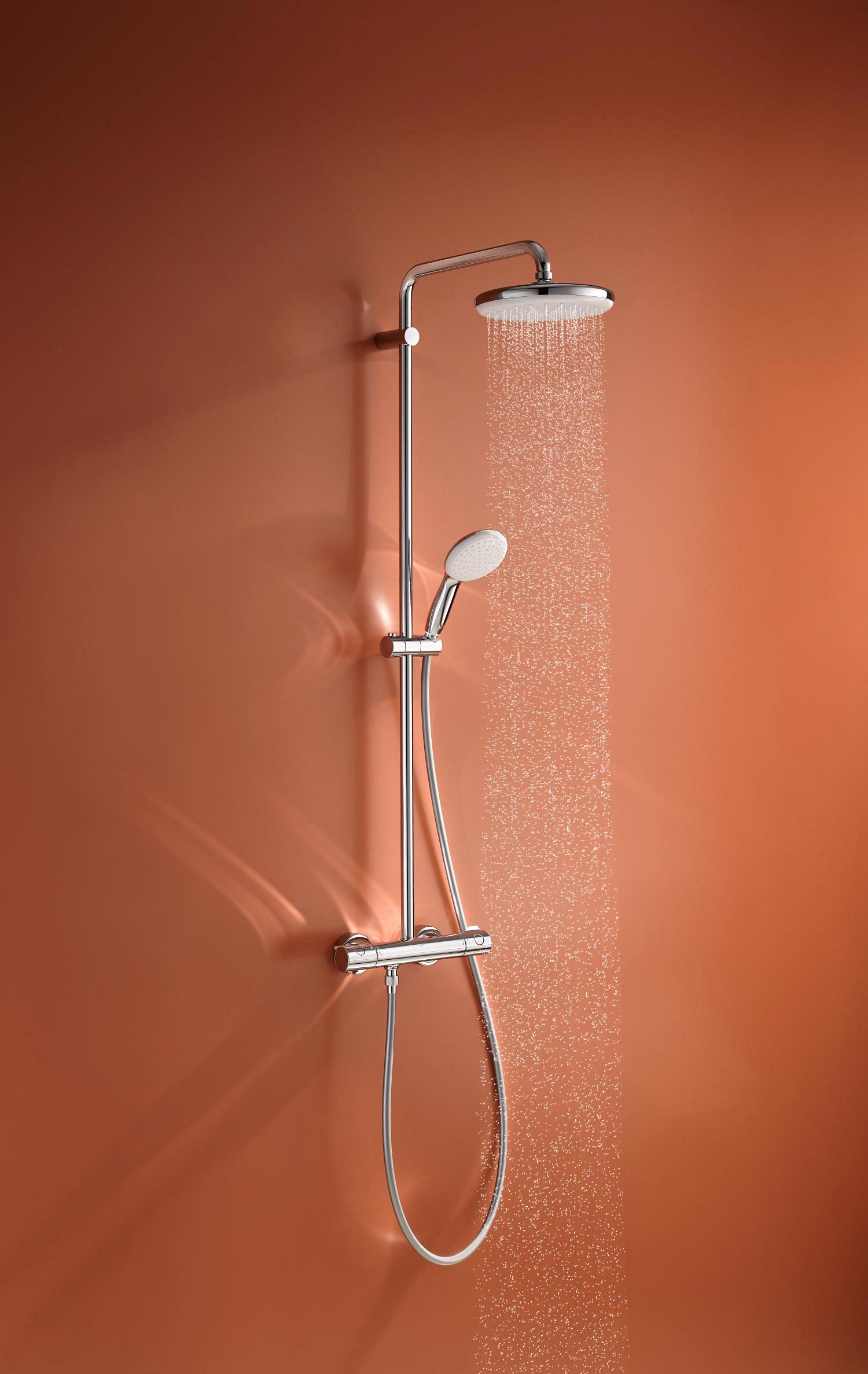 Душова система Grohe Tempesta System 210 з термостатом для настінного монтажу (26811001) - фото 5 Душова система Grohe Tempesta System 210 з термостатом для настінного монтажу (26811001) - фото 5