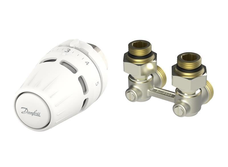 Комплект термостатичний Danfoss Regus M30x1,5 та RLV-KB 1/2" кутовий (ERC-015G5307)