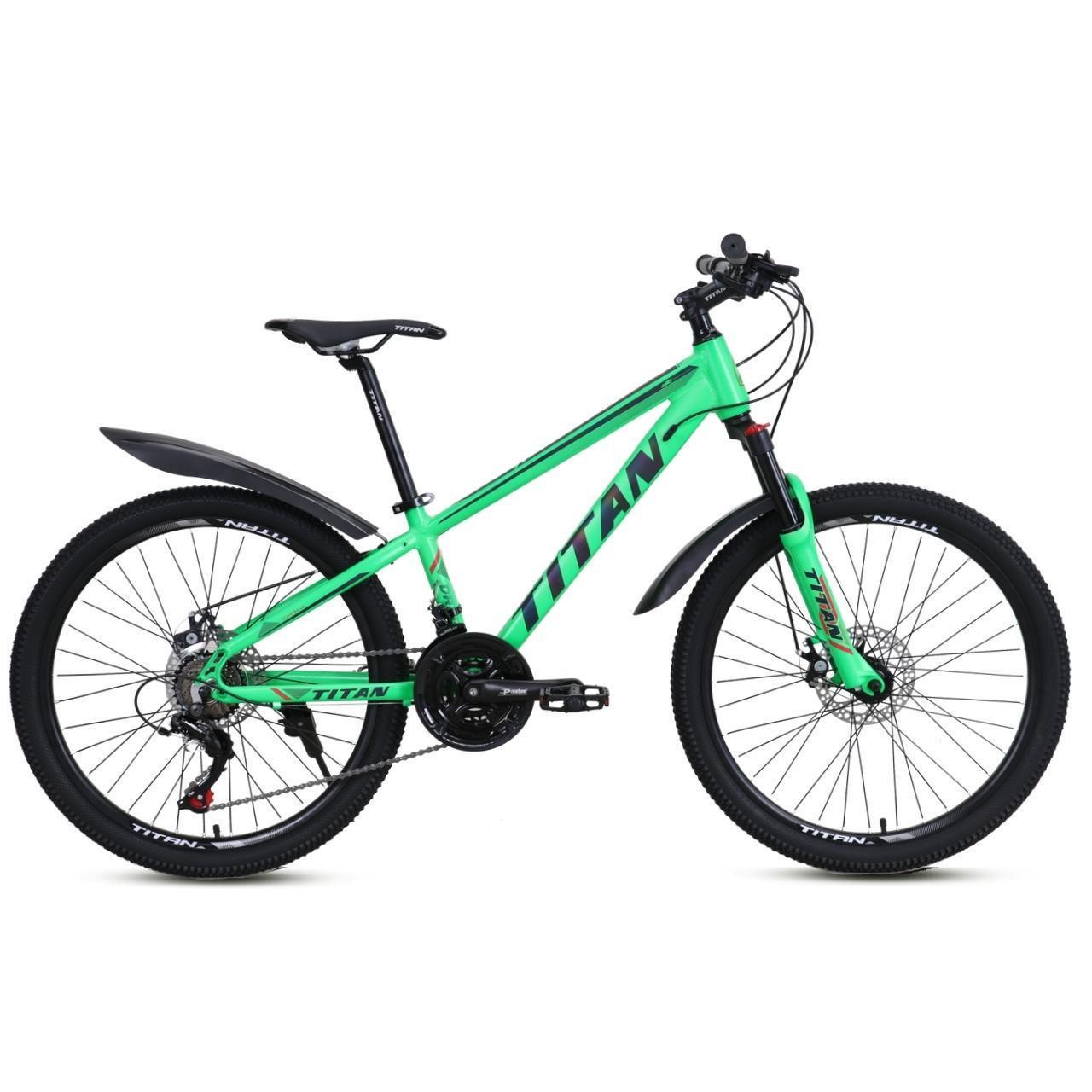 Велосипед подростковый Titan Drag 2022 Shimano 24" 12" Зеленый