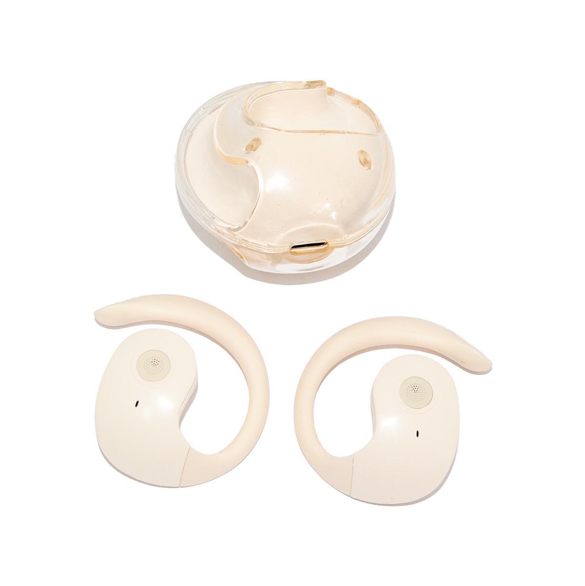 Наушники с микрофоном OWS T2 Crystal Бежевый (1010873-Beige)