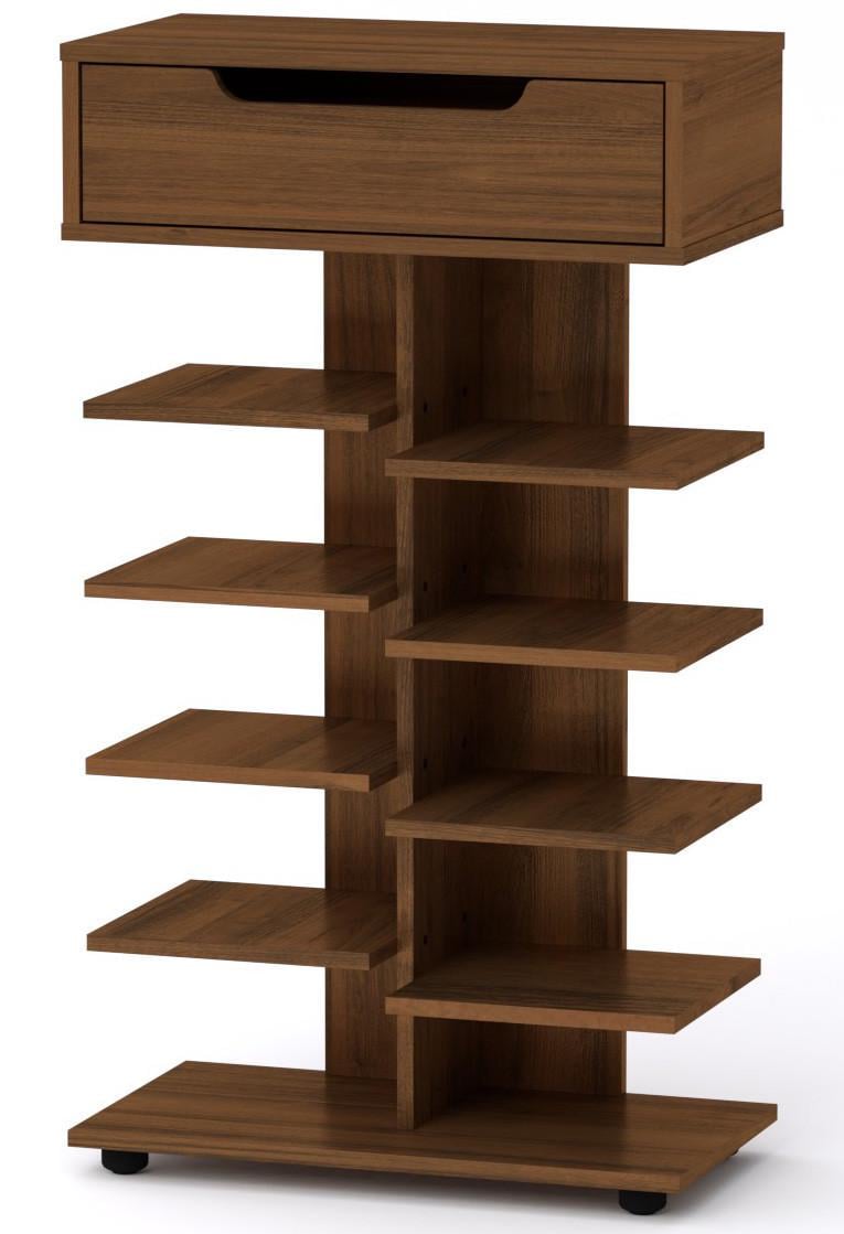 Тумба под обувь Компанит SC-15 60х32х104,8 см Орех экко (28493348)