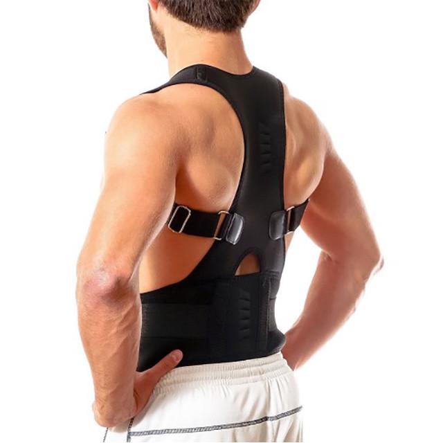 Корректор осанки SUNROZ Posture Support Brace с магнитами XL Черный (SUN2629) - фото 4