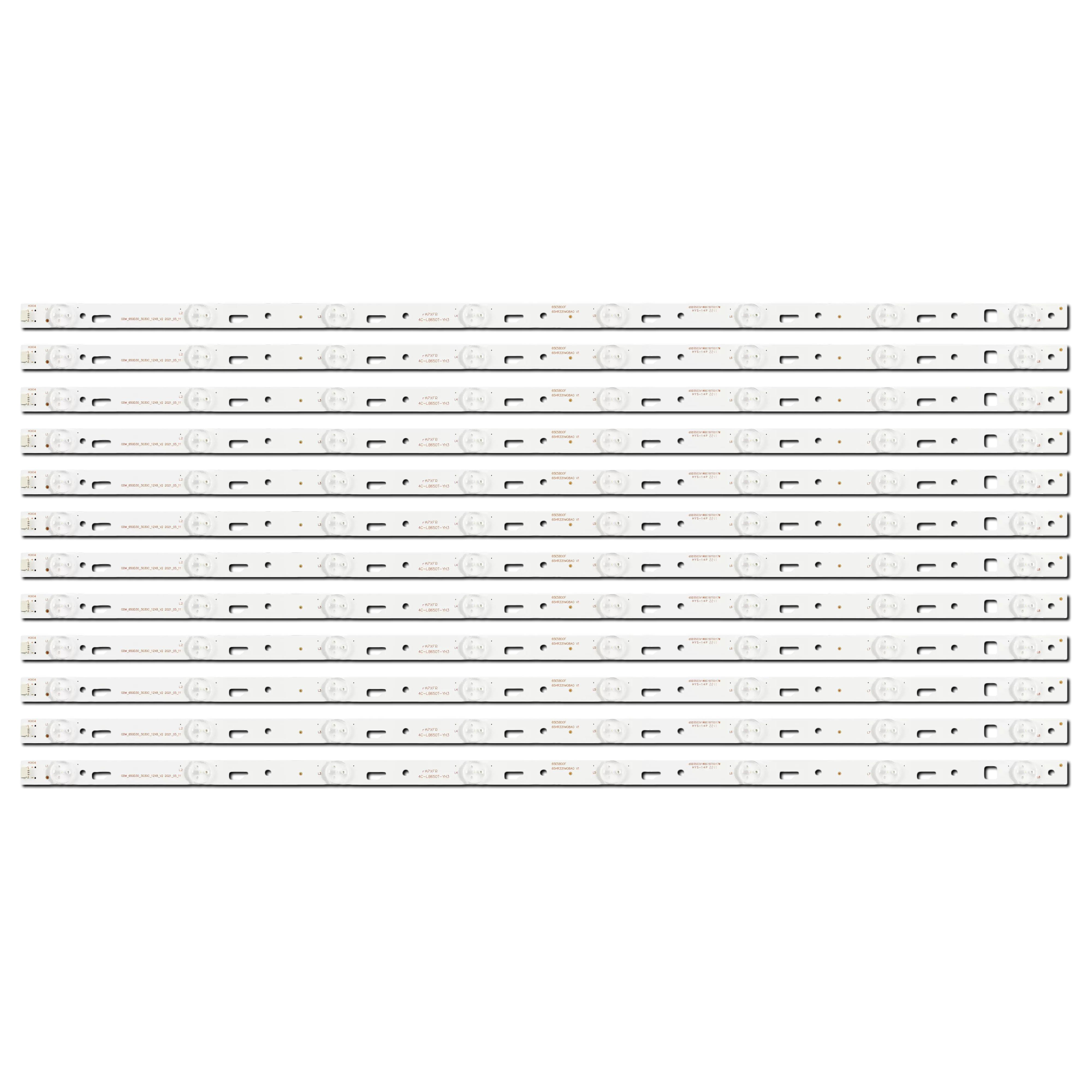 Комплект LED подсветки для TV TCL-ODM-650D30-3030C-12X8-V2 TCL-ODM-650D30-3030C-12X8-V4 YHE-4C-LB650T-YH2/YH3 65" 12 шт. (ART-14099)