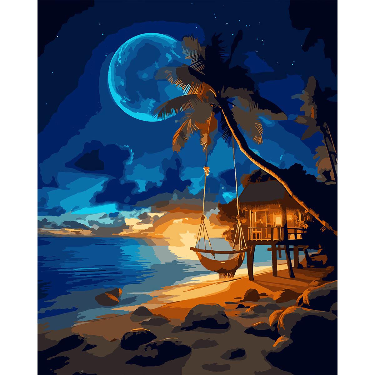 Картина по номерам Santi Вечер на берегу моря 40x50 см (Top-954862)