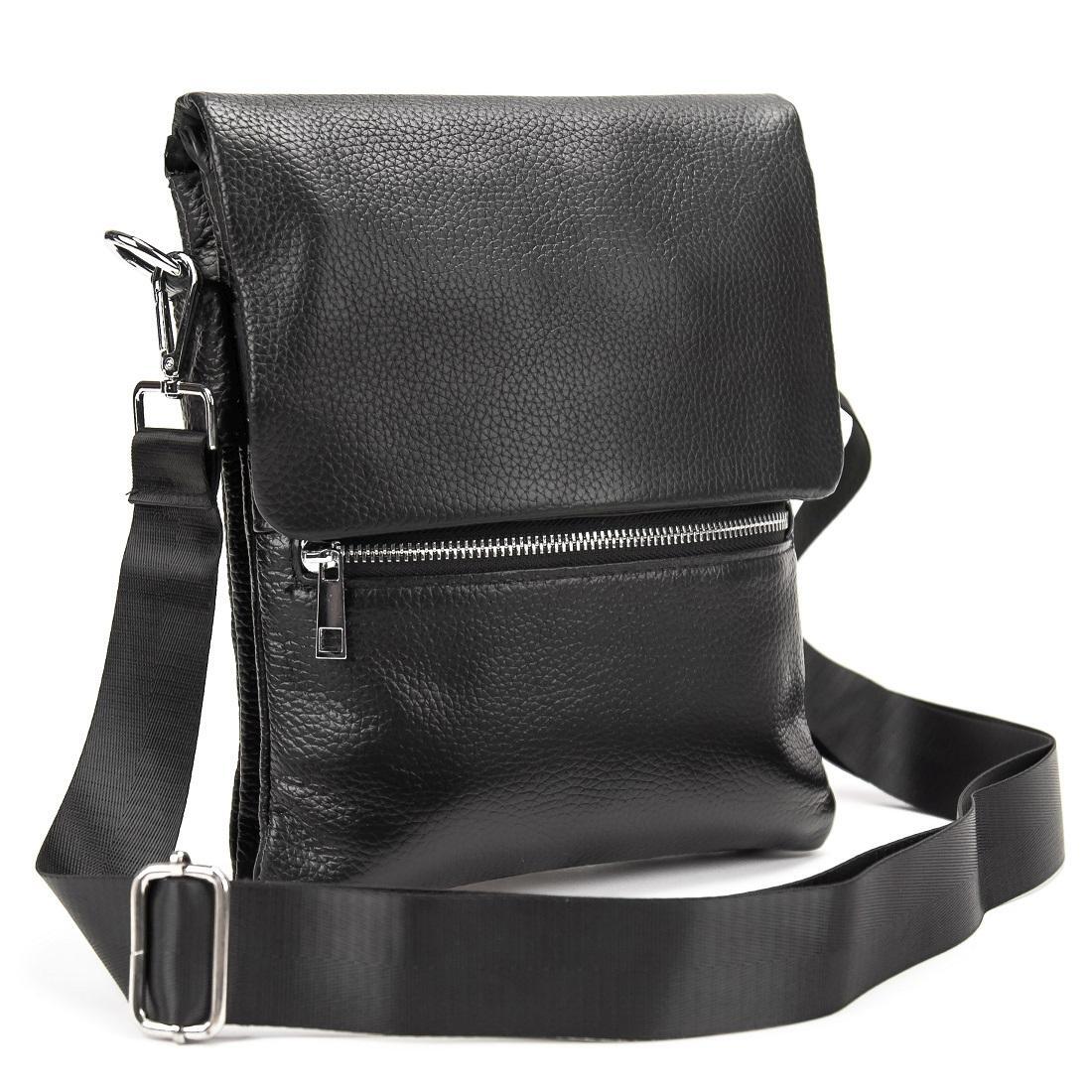 Чоловіча сумка через плече Royal Bag M56-2056A Чорний (6749)