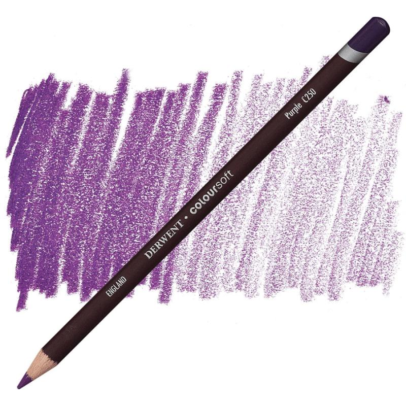 Карандаш цветной Derwent Coloursoft С250 Фиолетовый (700977)
