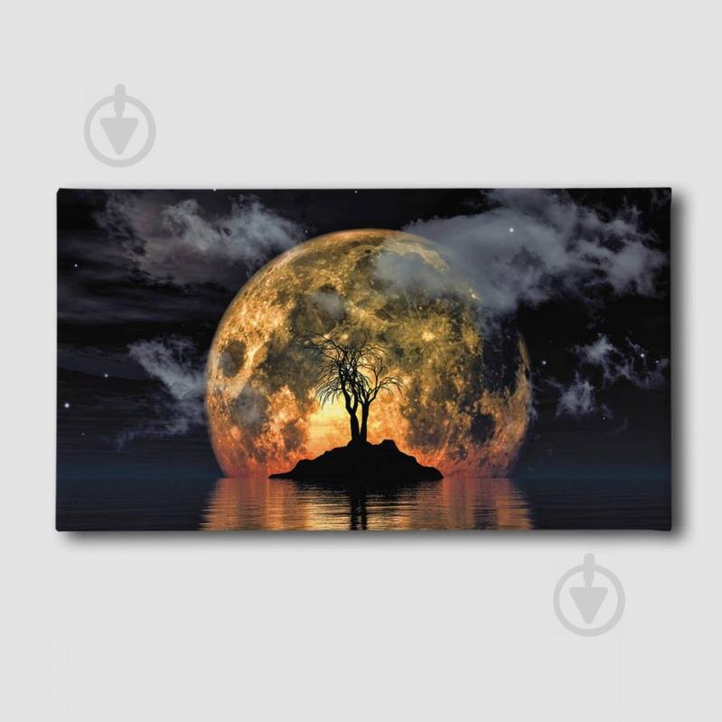 Картина Дерево при луне Malevich Store 30x60 см (K0015)