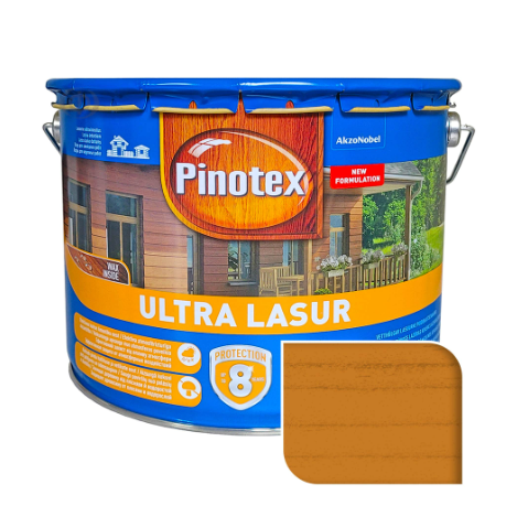 Средство деревозащитное Pinotex Ultra Lasur 10 л Калужница (5302663)