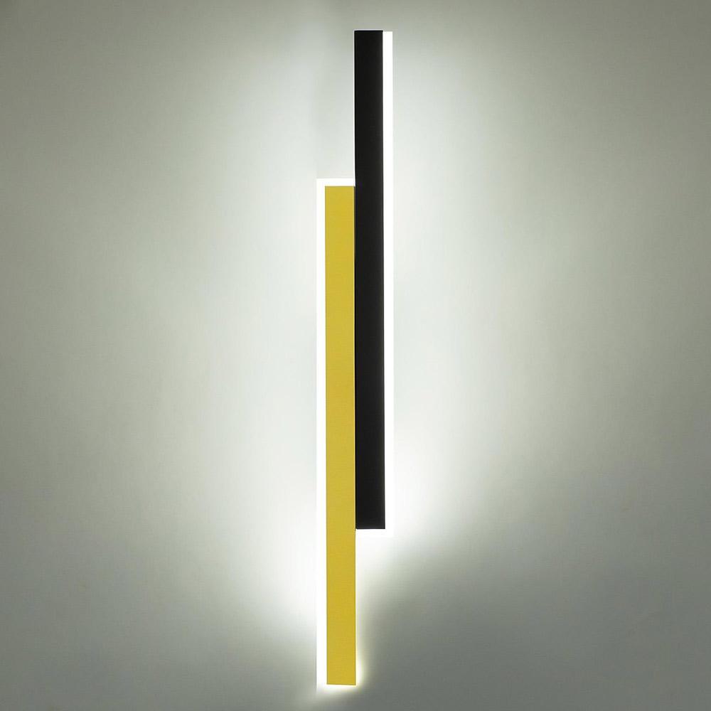 Светильник настенный светодиодный Light House SY-19012/800 BK+PLG 800х100х45 мм 48W Черный/Золотой