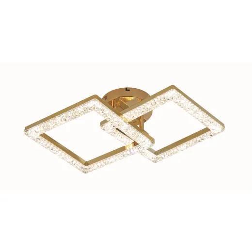 LED-люстра стельова акрилова Valeso 2186-2C 56W Золотий (28687932)