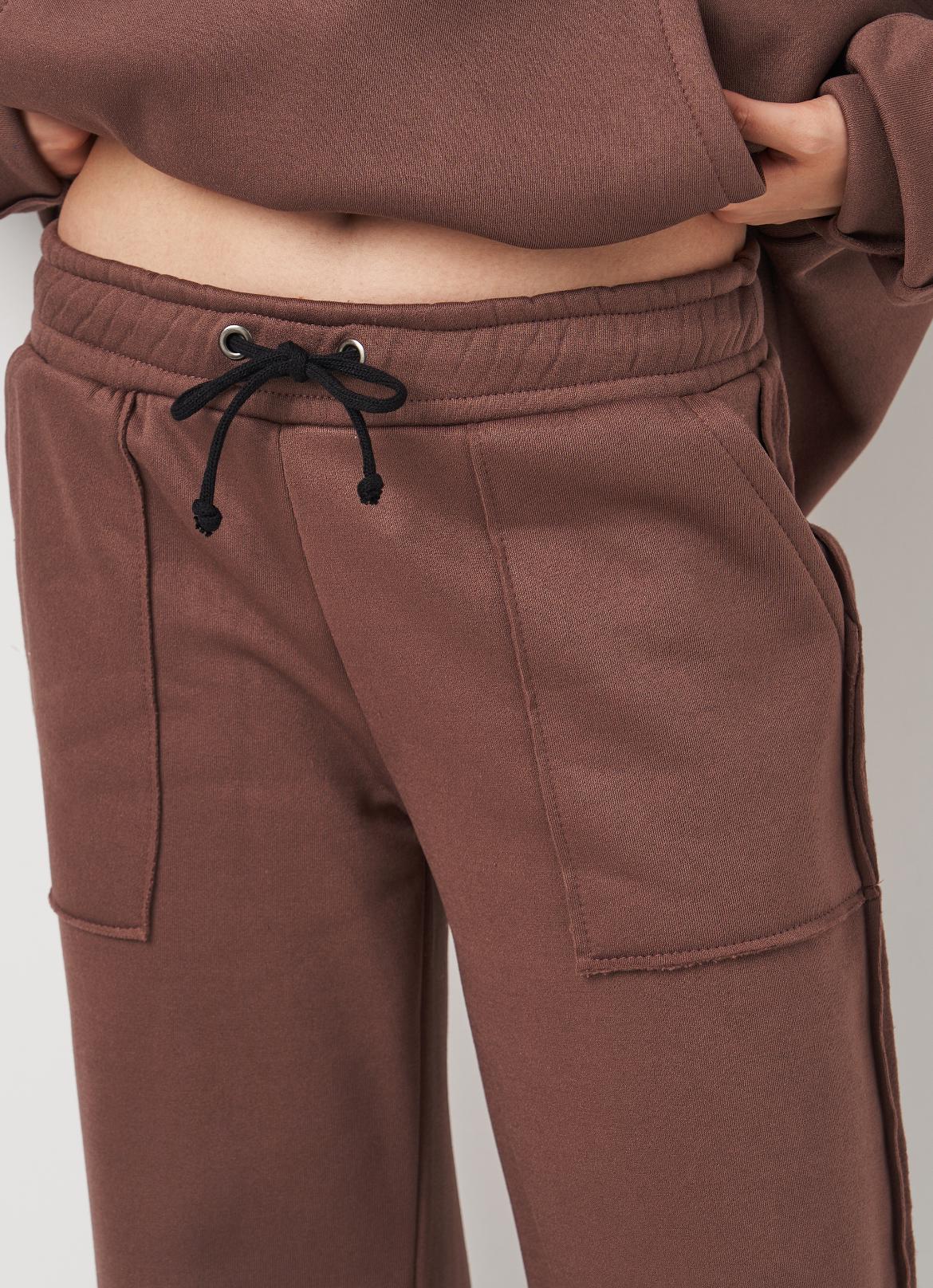 Спортивный костюм утепленный Вилена женский р. 60 Коричневый (2288073145) - фото 5 Спортивный костюм утепленный Вилена женский р. 60 Коричневый (2288073145) - фото 5