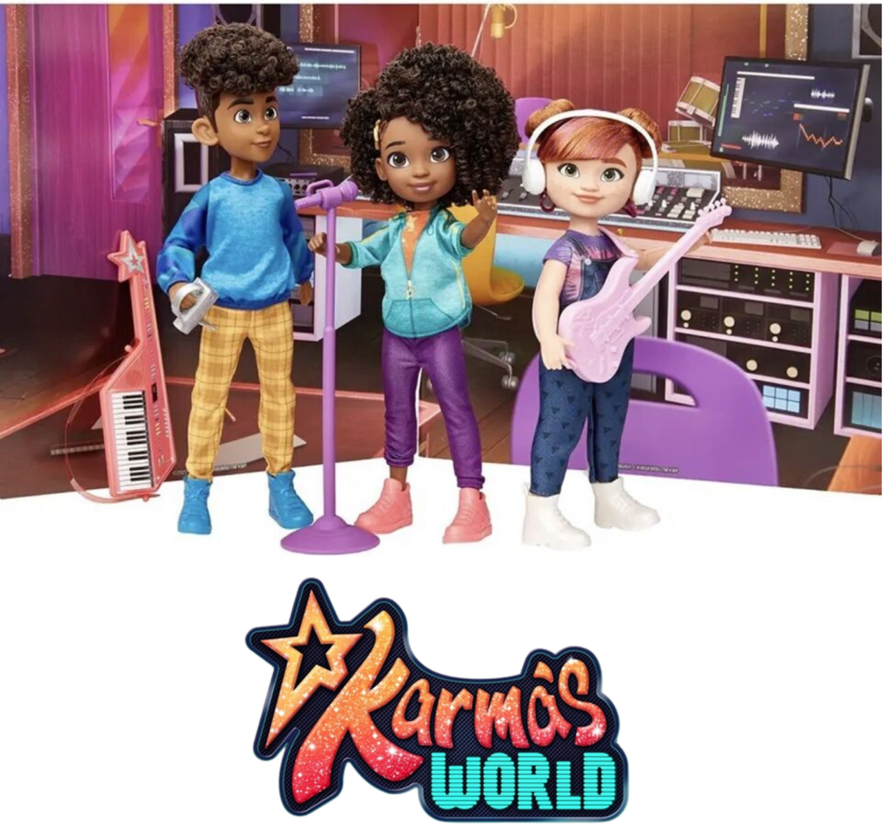 Ляльки Karma's World Karma Grant and Friends 3-Pack Світ Карми Карма та друзі Mattel (2053166174) - фото 4