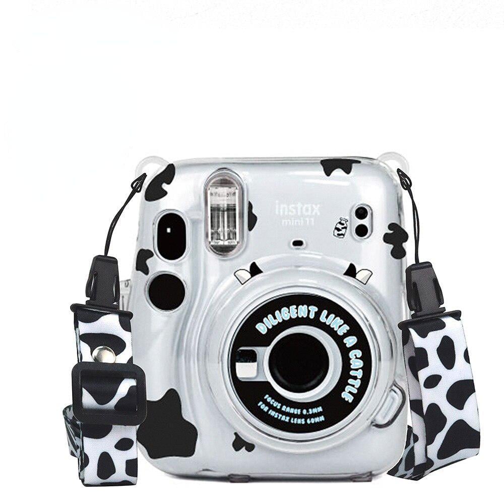Чохол Fujifilm Instax Mini 12 Case Transparent з чорними наклейками