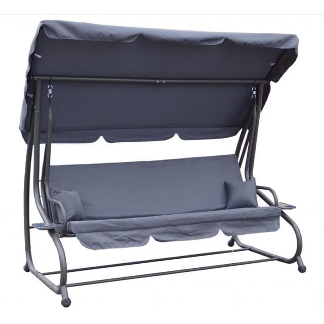 Качели садовые Bonro Garden 4 местная 230 см Серый (2371518146)